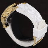 Michael Kors Dylan Chronograph White Dial White Rubber Strap Watch For Men - MK8937 Buy Now By Michael Kors