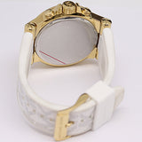 Michael Kors Dylan Chronograph White Dial White Rubber Strap Watch For Men - MK8937 Buy Now By Michael Kors