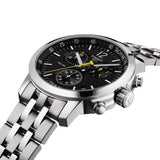 Tissot T Sport PRC200 Chronograph Black Dial Silver Steel Strap Watch for Men - T17.1.586.52 Buy Now By Tissot