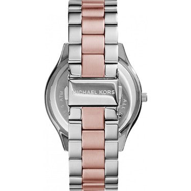 Michael Kors Runway White Dial Two Tone Stainless Steel Strp Watch for Women - MK3204A Buy Now By Michael Kors