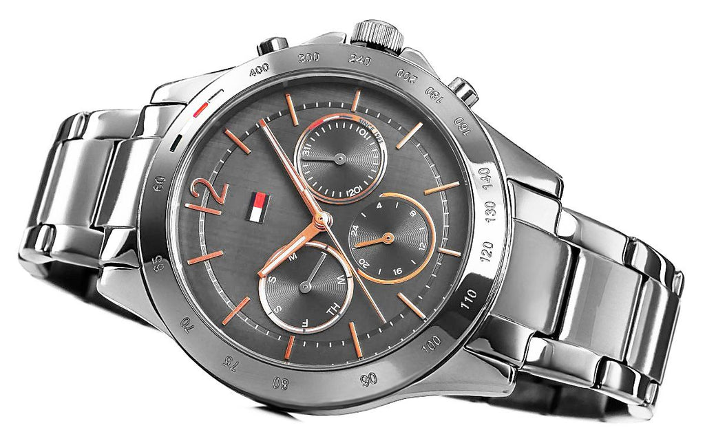 Tommy Hilfiger Haven Chronograph Quartz Grey Dial Grey Steel Strap Watch For Women - 1782196 Buy Now By Tommy Hilfiger