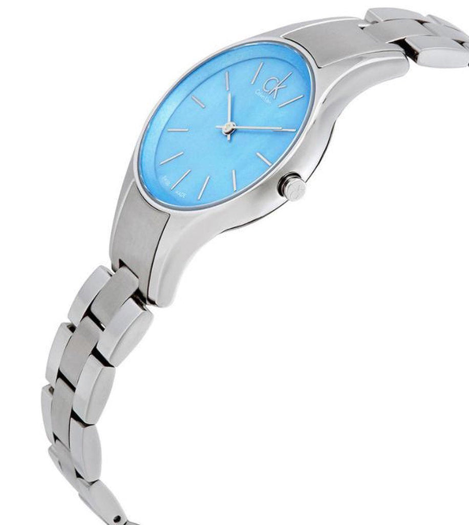 Calvin Klein Simplicity Blue Dial Silver Steel Strap Watch for Women - K432314N Buy Now By Calvin Klein