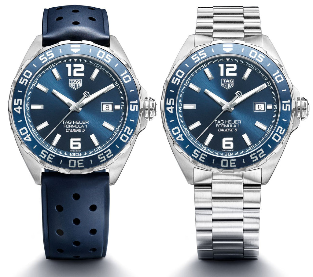 Tag Heuer Formula 1 Bucherer Blue Edition Blue Dial Blue Calfskin Strap Watch for Men - WAZ2015.FT8023 Buy Now By Tag Heuer