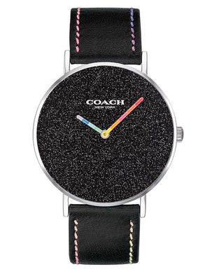 Coach Perry Black Dial Black Leather Strap Watch for Women - 14503033 Buy Now By Coach