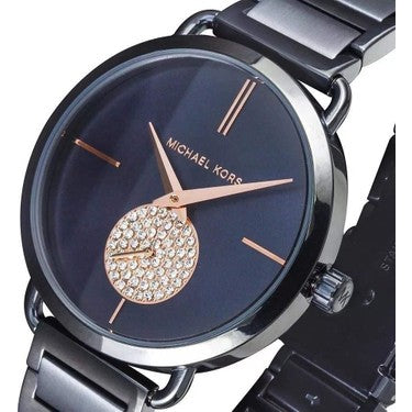 Michael Kors Portia Blue Dial Blue Stainless Steel Strap Watch for Women - MK3680 Buy Now By Michael Kors