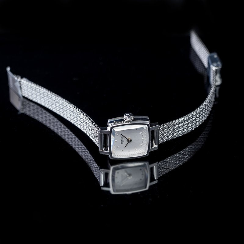 Tissot Lovely Square Silver Dial Silver Mesh Bracelet Watch For Women - T058.109.11.036.00 Buy Now By Tissot