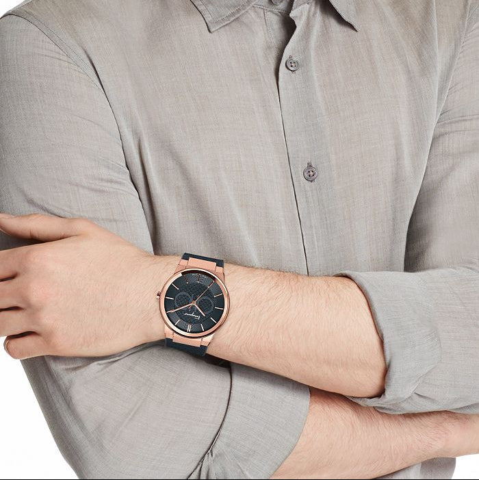 Salvatore Ferragamo Sapphire Black Dial Black Silicone Strap Watch for Men - SFHP00420 Buy Now By Salvatore Ferragamo