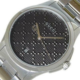 Gucci G Timeless Black Dial Silver Steel Strap Watch For Men - YA126460 Buy Now By Gucci