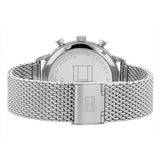 Tommy Hilfiger Spencer Skeleton Black Dial Silver Mesh Bracelet Watch for Men - 1791643 Buy Now By Tommy Hilfiger