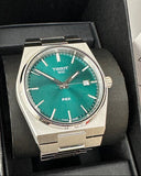 Tissot PRX Green Dial Silver Steel Strap Watch For Men - T137.410.11.091.00 Buy Now By Tissot