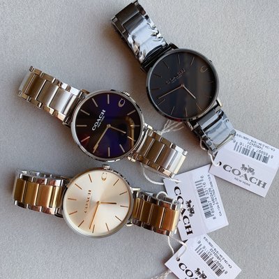 Coach Business Analog Silver Dial Two Tone Steel Strap Watch for Men - 14602432 Buy Now By Coach