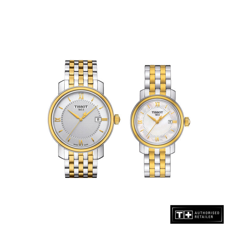 Tissot T Classic Bridgeport Lady White Mother of Pearl Dial Watch For Women - T097.010.22.118.00 Buy Now By Tissot