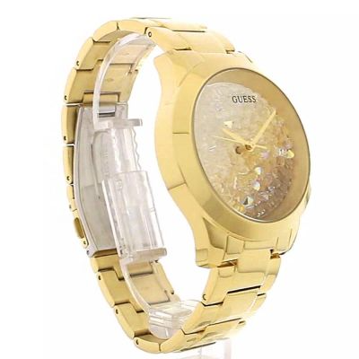 Guess Crush Gold Dial Gold Steel Strap Watch For Women - GW0020L2 Buy Now By Guess
