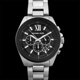 Michael Kors Brecken Chronograph Black Dial Silver Steel Strap Watch For Men - MK8847 Buy Now By Michael Kors