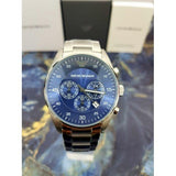 Emporio Armani Sportivo Chronograph Blue Dial Silver Steel Strap Watch For Men - AR5860 Buy Now By Emporio Armani