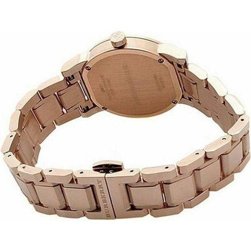 Burberry The City Grey Dial Rose Gold Steel Strap Unisex Watch - BU9754 Buy Now By Burberry