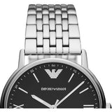 Emporio Armani Kappa Black Dial Silver Steel Strap Watch For Men - AR11152 Buy Now By Emporio Armani