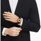 Emporio Armani Meccanico White Dial Black Leather Strap Watch For Men - AR1923 Buy Now By Emporio Armani