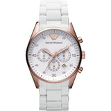 Emporio Armani Sportivo White Dial White Rubber Strap Watch For Men - AR5919 Buy Now By Emporio Armani