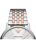 Emporio Armani Kappa Quartz Silver Dial Two Tone Mesh Bracelet Watch For Men - AR11093 Buy Now By Emporio Armani