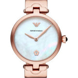 Emporio Armani Arianna White Mother of Pearl Dial Rose Gold Steel Strap Watch For Women - AR11236 Buy Now By Emporio Armani