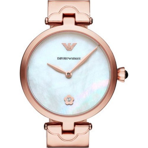 Emporio Armani Mother of Pearl Dial Rose Gold Steel Strap Watch For Women - AR11236 Buy Now By Emporio Armani