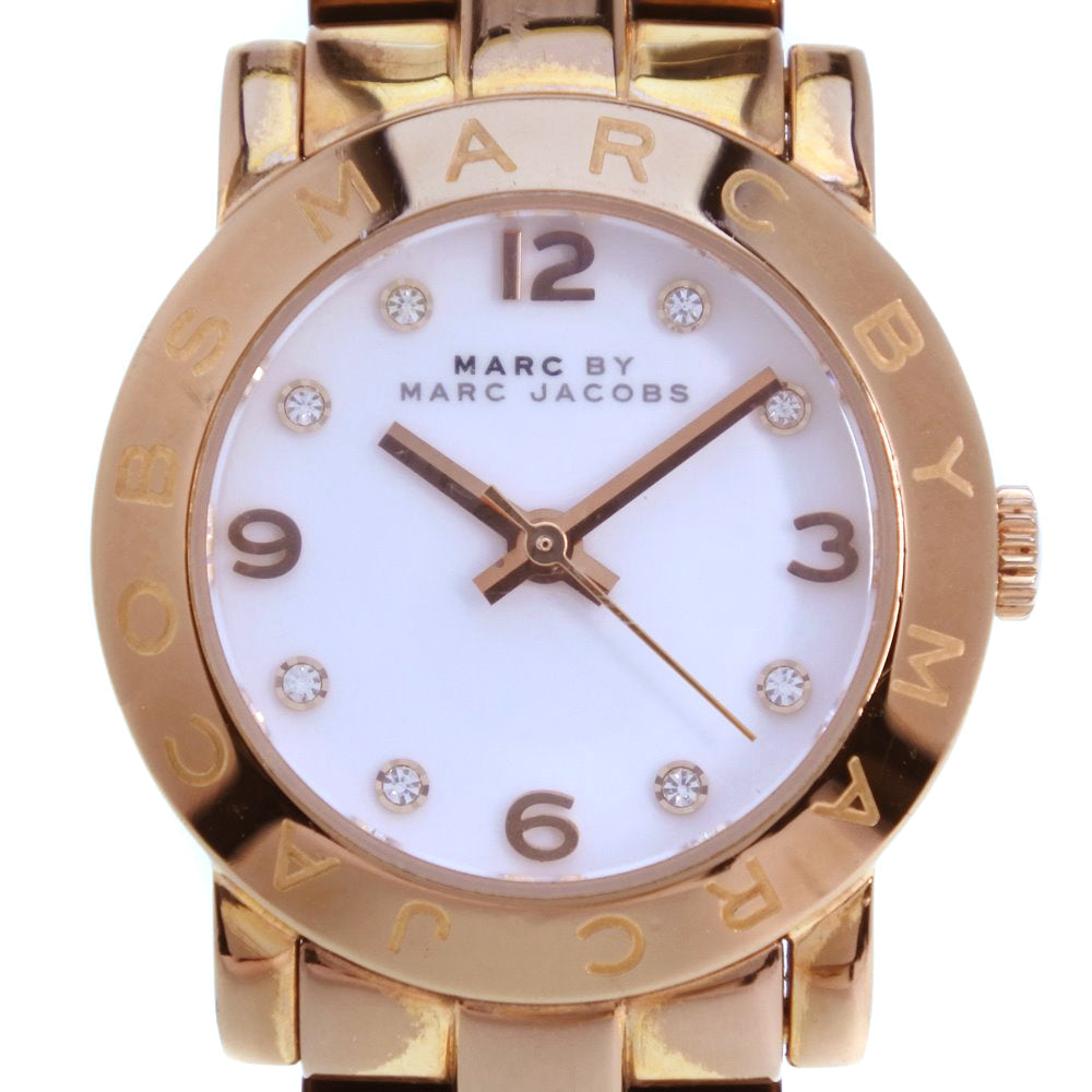 Marc Jacobs Mini Amy White Dial Rose Gold Steel Strap Watch for Women - MBM3078 Buy Now By Marc Jacobs