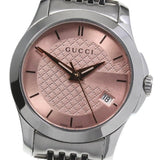 Gucci G Timeless Pink Dial Silver Steel Strap Watch For Women - YA126524 Buy Now By Gucci