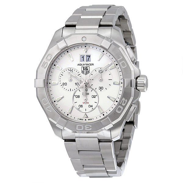 Tag Heuer Aquaracer White Dial Silver Steel Strap Watch for Men - CAY1111.BA0927 Buy Now By Tag Heuer
