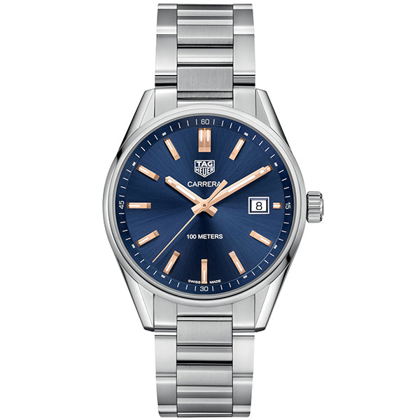 Tag Heuer Carrera Quartz Blue Dial Silver Steel Strap Watch for Women - WAR1112.BA0601 Buy Now By Tag Heuer