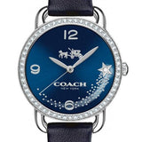 Coach Delancey Navy Blue Dial Blue Leather Strap Watch for Women - 14502668 Buy Now By Coach