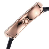 Emporio Armani Rosa Quartz Mother Of Pearl White Dial Black Leather Strap Watch For Women - AR11356 Buy Now By Emporio Armani