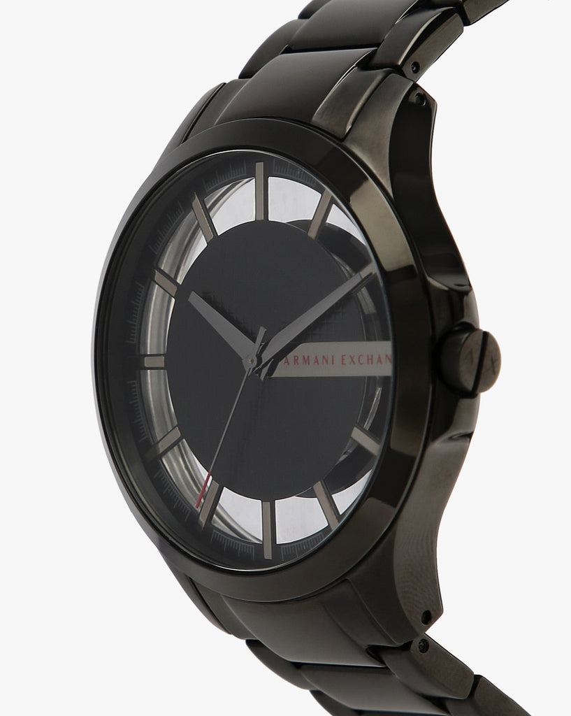 Armani Exchange Hampton Chronograph Black Dial Black Steel Strap Watch For Men - AX2192 Buy Now By Armani Exchange