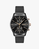Hugo Boss Associate Black Dial Black Mesh Bracelet Watch for Men - 1513811 Buy Now By Hugo Boss