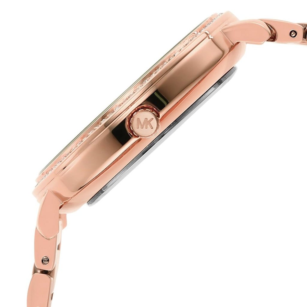 Michael Kors Pyper Three-Hand White Dial Rose Gold Steel Strap Watch For Women - MK4594 Buy Now By Michael Kors