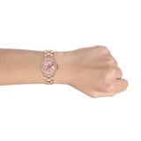 Michael Kors Camille Three Hand Rose Gold Dial Rose Gold Steel Strap Watch For Women - MK7197 Buy Now By Michael Kors