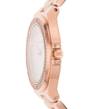 Michael Kors Lennox Three Hand Silver Dial Rose Gold Steel Strap Watch For Women - MK7279 Buy Now By Michael Kors