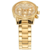 Michael Kors Ritz Chronograph Gold Dial Gold Steel Strap Watch For Women - MK7310 Buy Now By Michael Kors