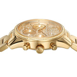 Michael Kors Ritz Chronograph Gold Dial Gold Steel Strap Watch For Women - MK7310 Buy Now By Michael Kors