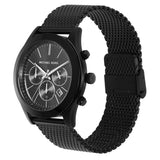 Michael Kors Slim Runway Chronograph Black Dial Black Mesh Bracelet Watch For Men - MK9060 Buy Now By Michael Kors