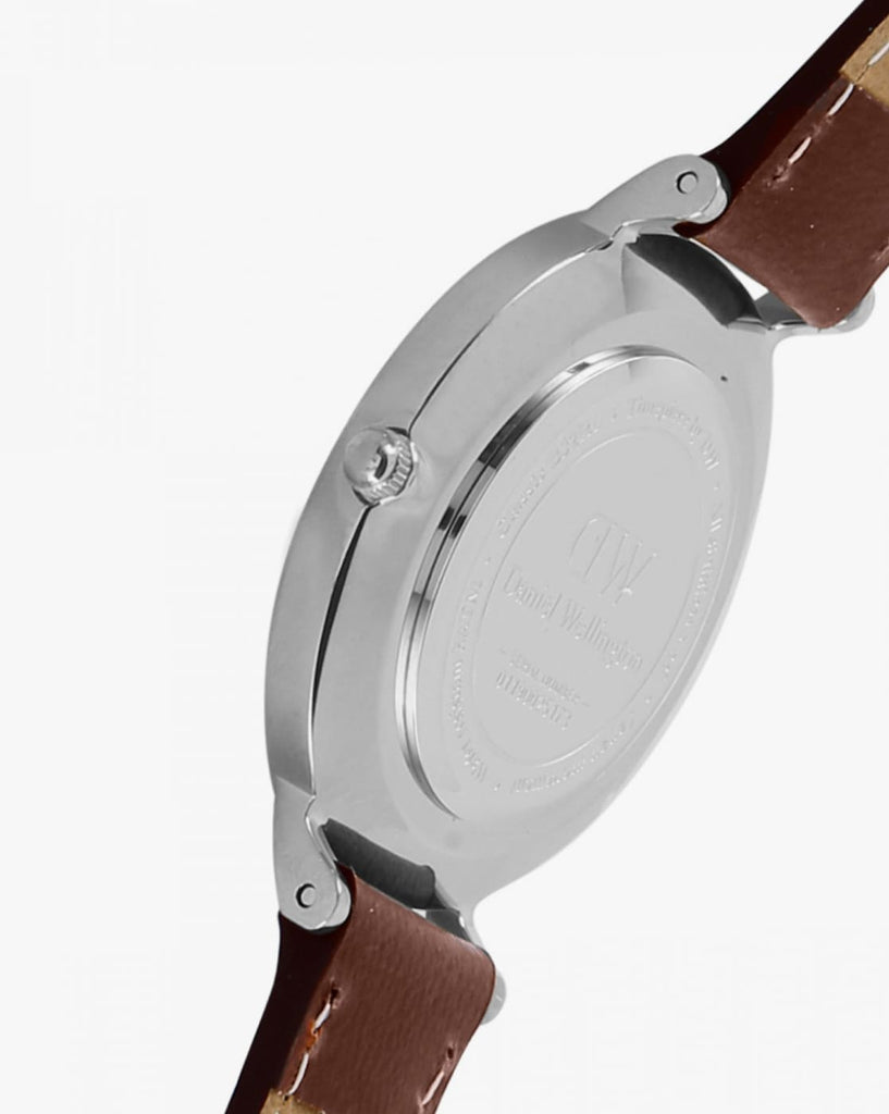 Daniel Wellington Classic Petite St Mawes Black Dial Brown Leather Strap Watch For Women - DW00100181 Buy Now By Daniel Wellington