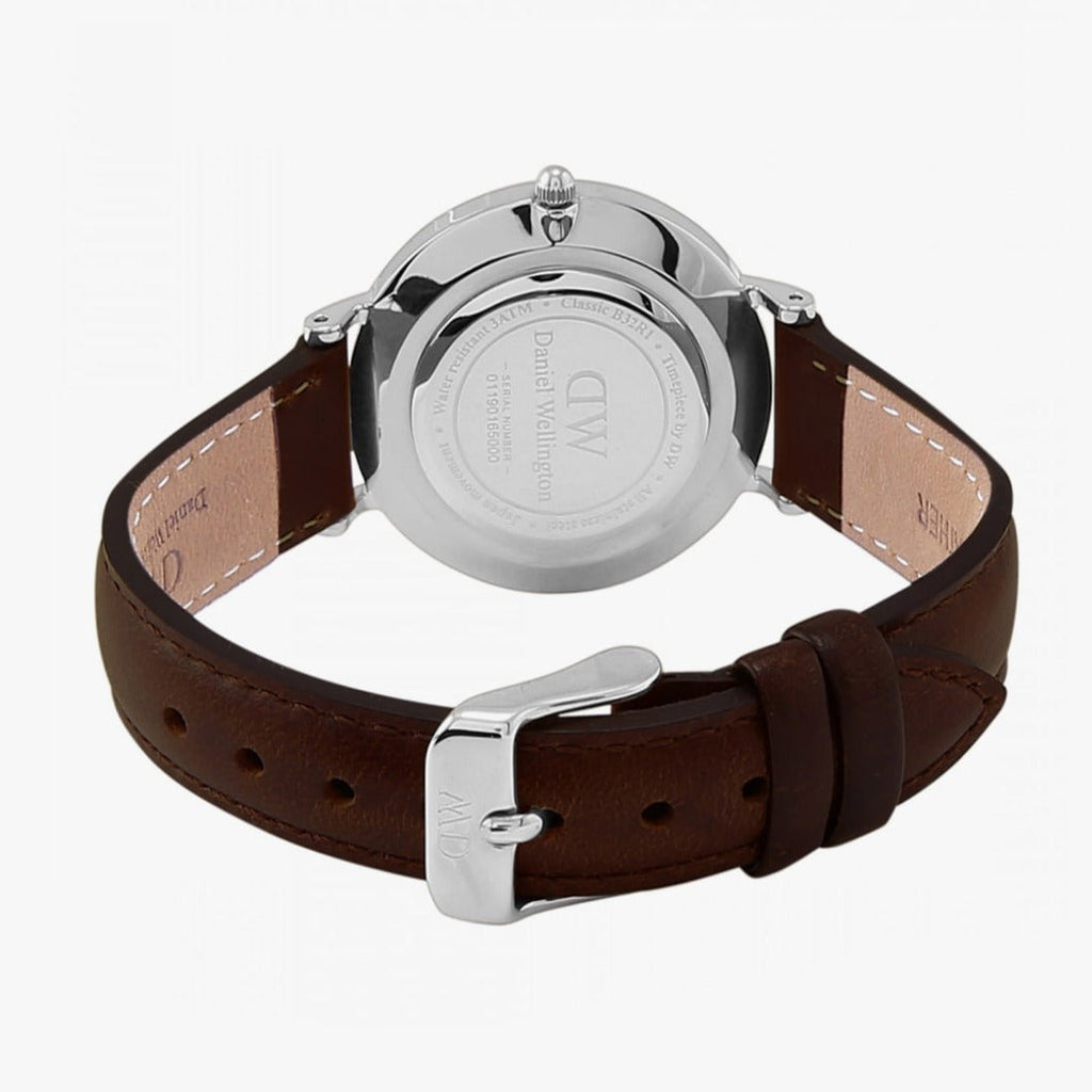 Daniel Wellington Classic Petite Bristol Black Dial Brown Leather Strap Watch For Women - DW00100233 Buy Now By Daniel Wellington