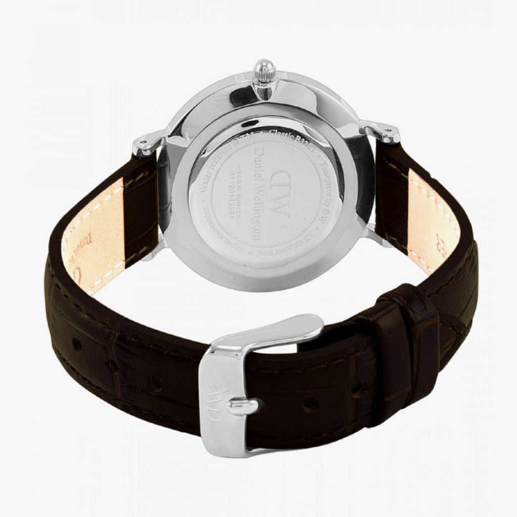 Daniel Wellington Classic Petite York Black Dial Brown Leather Strap Watch For Women - DW00100238 Buy Now By Daniel Wellington