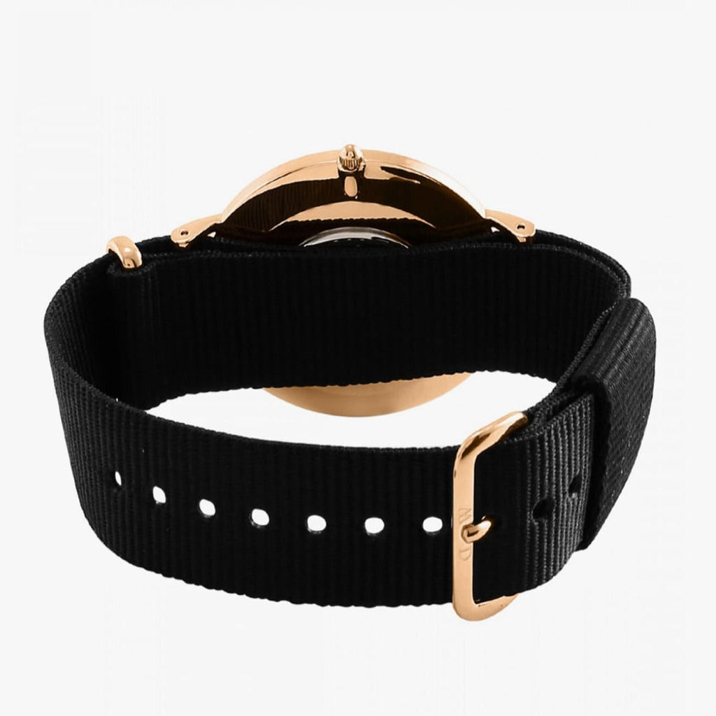 Daniel Wellington Classic Petite Cornwall White Dial Black NATO Strap Watch For Women - DW00100251 Buy Now By Daniel Wellington