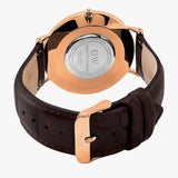 Daniel Wellington Classic York Black Dial Brown Leather Strap Watch For Men - DW00100128 Buy Now By Daniel Wellington