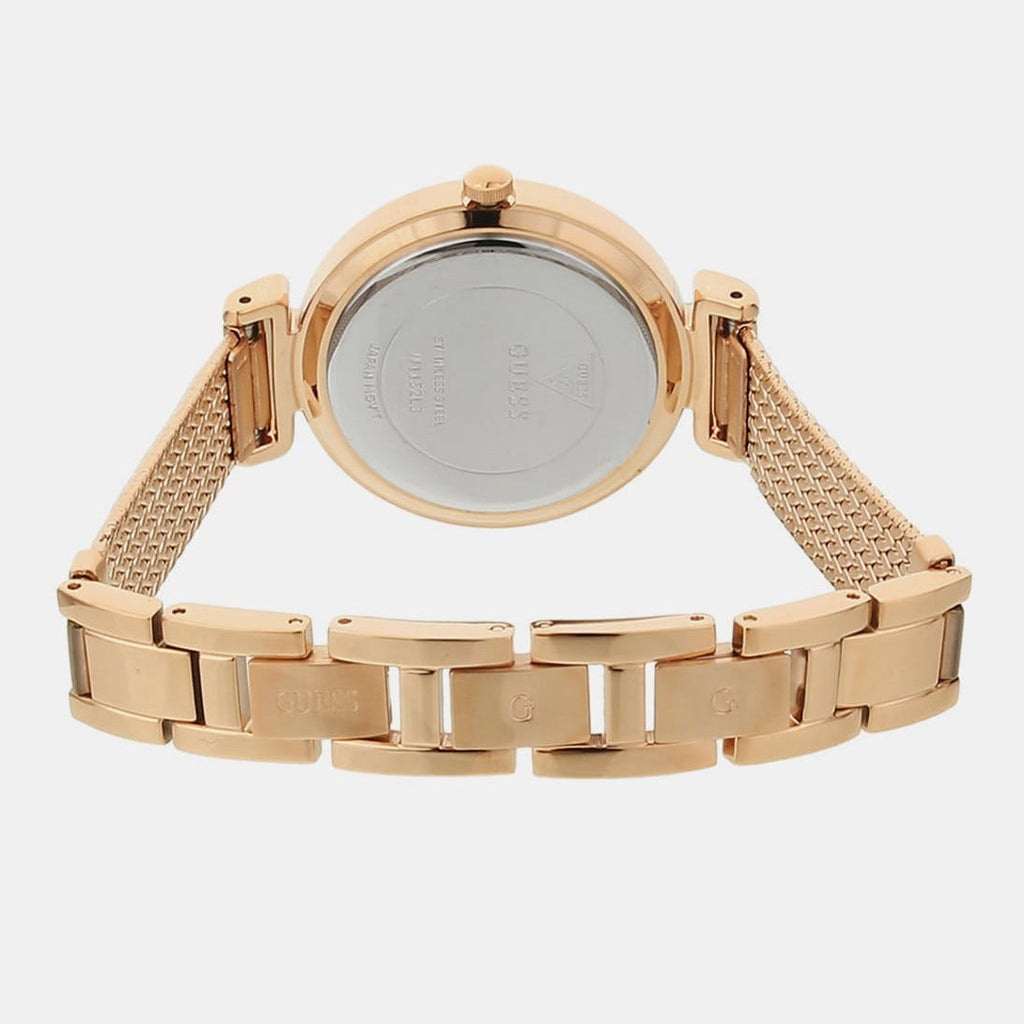 Guess Monroe Silver Dial Rose Gold Steel Strap Watch For Women - W1152L3 Buy Now By Guess