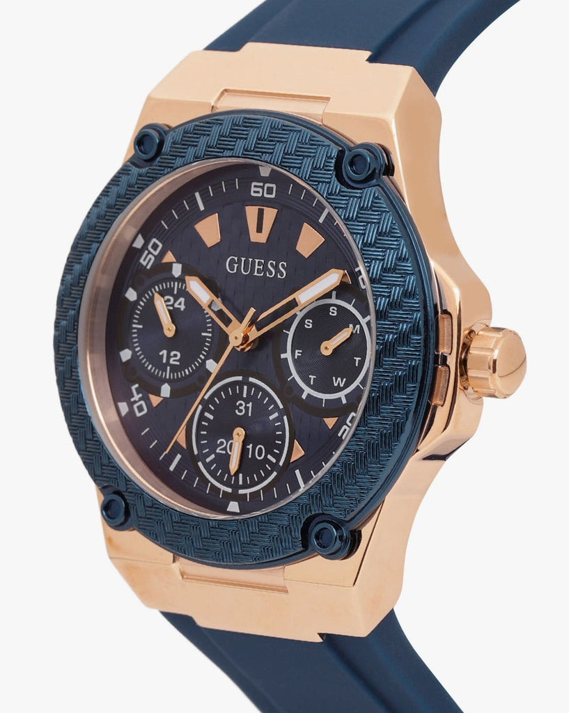 Guess Zena Blue Dial Blue Silicone Strap Watch For Women - W1094L2 Buy Now By Guess