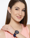 Guess Zena Blue Dial Blue Silicone Strap Watch For Women - W1094L2 Buy Now By Guess