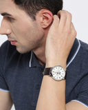 Guess Delancy Quartz White Dial Brown Leather Strap Watch For Men - W0870G1 Buy Now By Guess