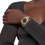 Versace Hellenium Green Dial Two Tone Steel Strap Watch for Men - VEVK00620 Buy Now By Versace